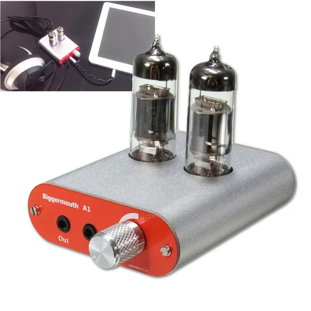High Quality Professional Headphone Amplifier New DIY Amp HIFI Fever Level Audio Headphone Amplifier 6J5 Tube Valve Multi Hybrid