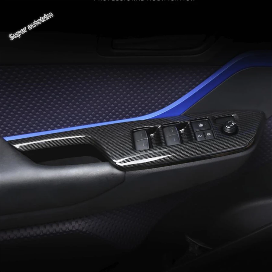

Lapetus ABS Inner Door Handle Holder Window Lift Button Switch Panel Cover Trim 4 Pcs For Toyota C-HR CHR 2016 2017 2018 2019