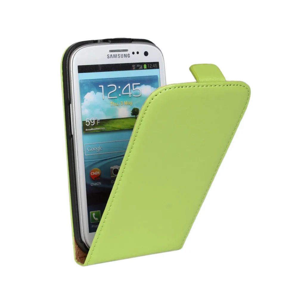S8 плюс Чехол Coque для samsung S3 чехол Флип кожаный чехол для Galaxy A5 A520 A3 S6 S7 край S S2 S3 S4 активный S5 мини Funda - Цвет: Green