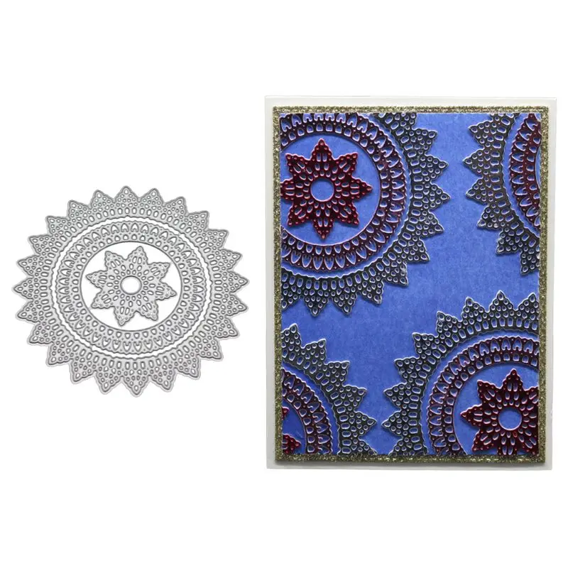 

Lace Wreath Metal Cutting Dies Stencil DIY Scrapbooking Album Stamp Paper Card Embossing Crafts Decor Crafts
