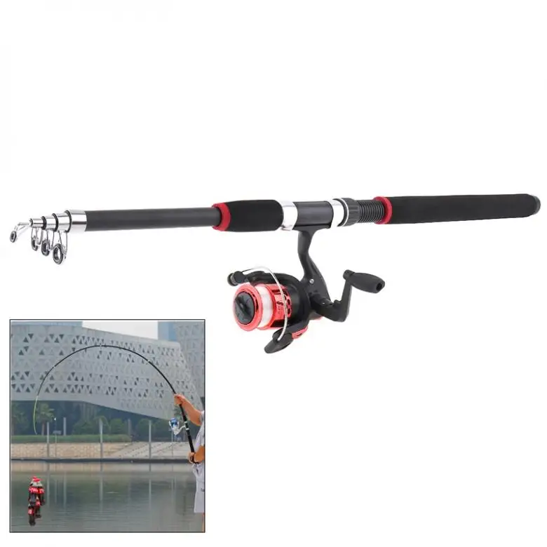 2.1m 2.4m 2.7m 3m Pesca Rod Linha