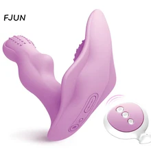 Wearable Butterfly Dildo Vibrator Sex Toys for Women Masturbator Clitoris Stimulator Wireless Remote Control Tongue Female