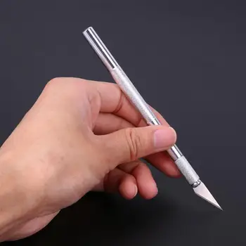

12pcs Metal Knife Blades Pen Precision Wood Carving Tools Sculpting Engravi E5M1