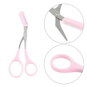 

Eyebrow Scissors Trimmer Eyelash Thinning Shears Comb Shaping Eyebrow Grooming