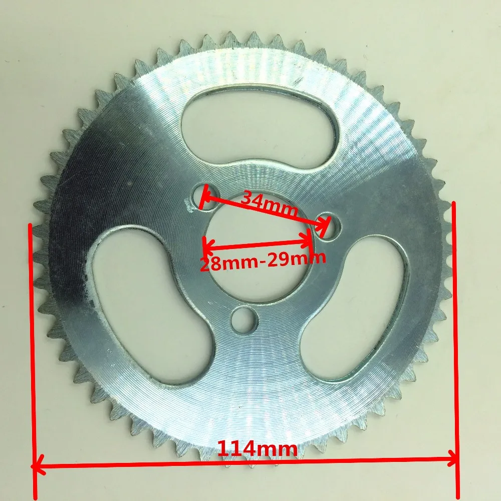 Электрическая/газовая Задняя звездочка для скутера 25H 55T цепная Звездочка od114мм цепное колесо id29мм цепная пластина(Запчасти и аксессуары для скутера