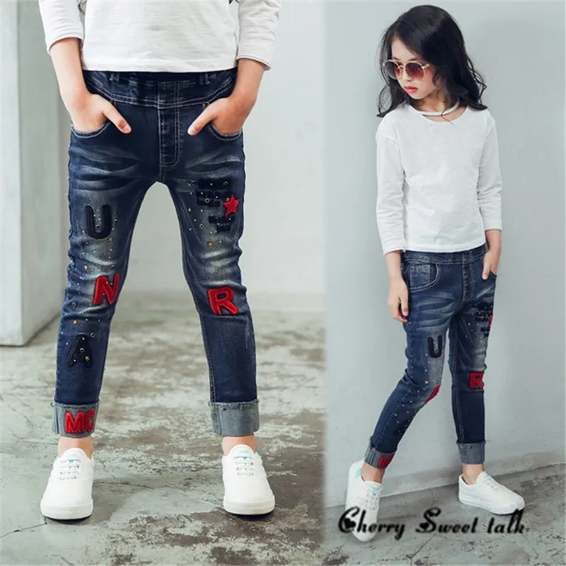 Female-child-jeans-2017-spring-and-autumn-embroidery-letter-children-pants-girls-casual-trousers (1)