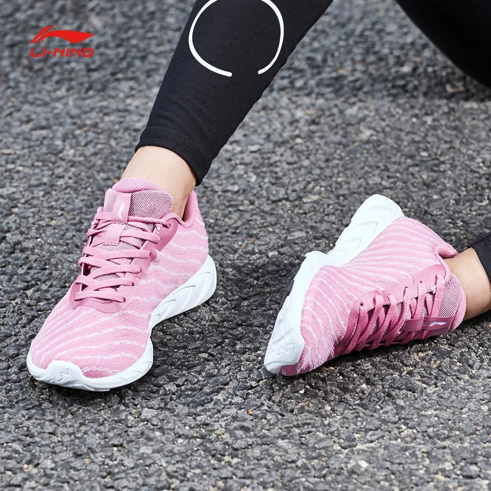 Женские беговые кроссовки Li Ning ARBN008 SAMJ18 базовая легкая дышащая спортивная обувь