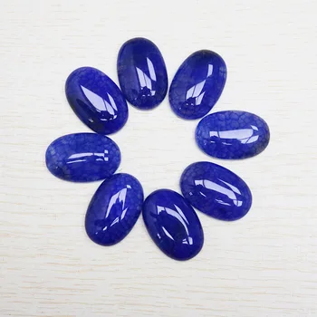 

Natural Stone Blue Dragon Veins Agates Cabochon CAB Beads for DIY Jewelry Making Accessories Wholesale 10pcs/lot 20x30mm