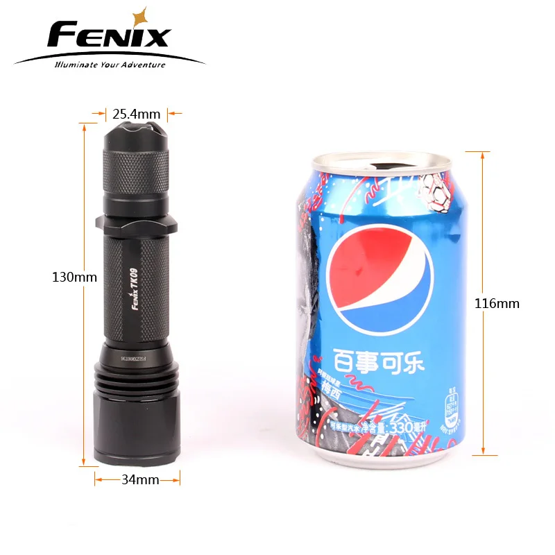 Fenix TK09 CREE XP-G2 R5 LED 450 Lumen Tactical Flashlight Outdoor Torch 230m 