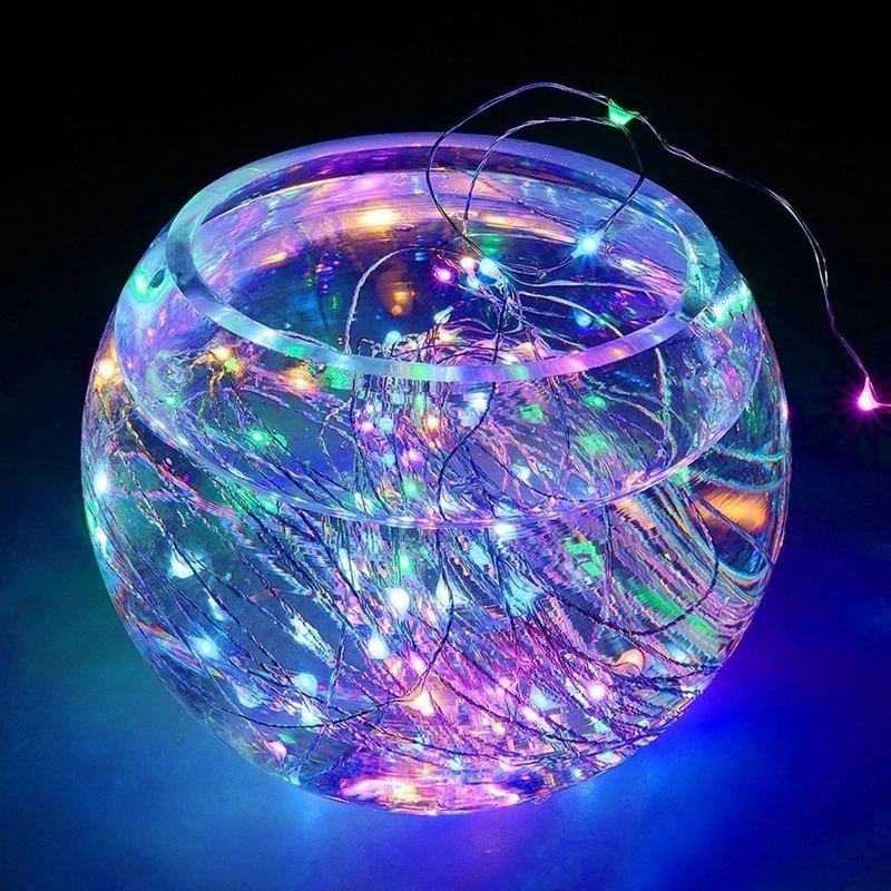 

5m 50 LED Decorative Strip Light Waterproof Wire Battery Powered Flash String Lighting for Patio Bedroom and Holiday Decor