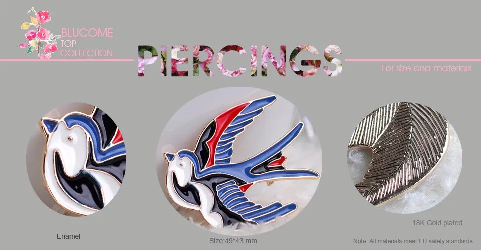 SIZE brooch grey