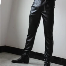 Мужская одежда Пояса из натуральной кожи Брюки для девочек двойной молнии топ коровьей загрузки вырезать Джинсы для женщин Для мужчин Мотобрюки певица костюмы 29-39