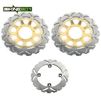 

BIKINGBOY 3pc Front Rear Brake Discs Rotors Disks CBR 1000 RR Fireblade 08 09 10 11 12 13 14 15 16 CBR1000RR SP 2014 2015 2016