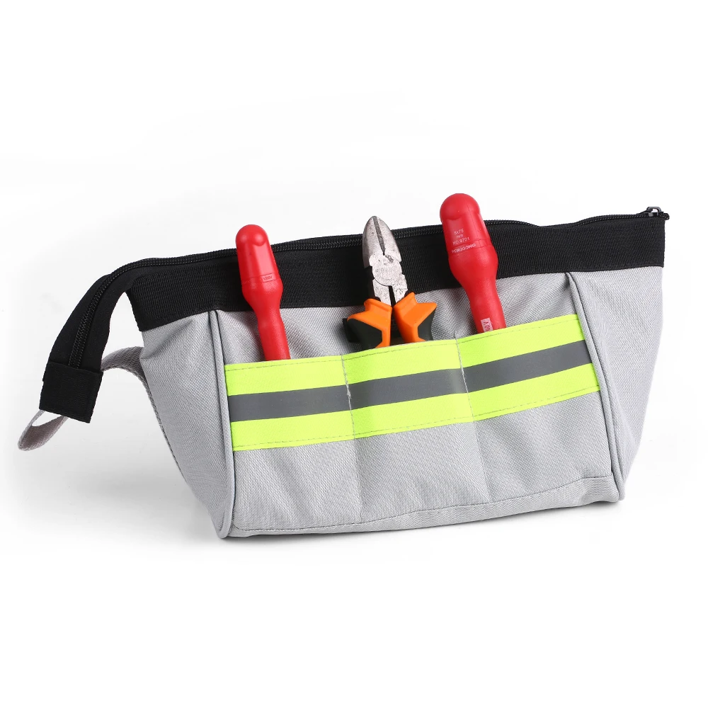 Сумка-Органайзер для хранения инструментов Оксфорд холщовые с застежкой-молнией сумки носимые и водонепроницаемые для электрика