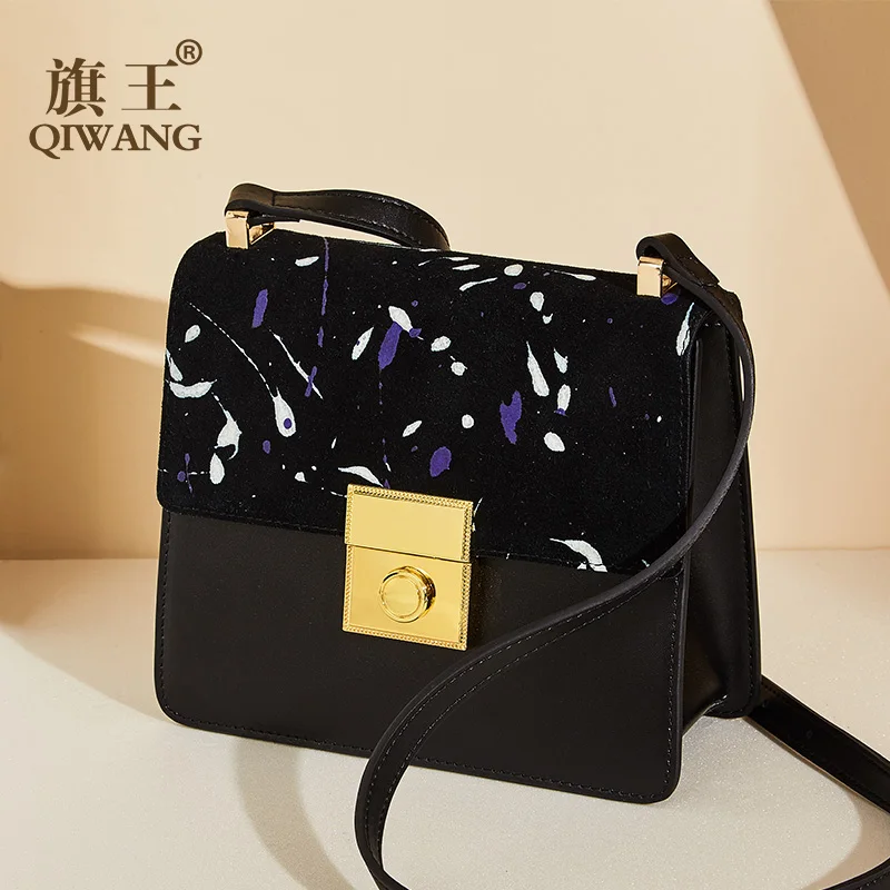 

Qiwang Brand Small Suede Genuine Leather Shoulder Bag Crossbody Handbag High Quality Shoulder Bags Cross Body Purse