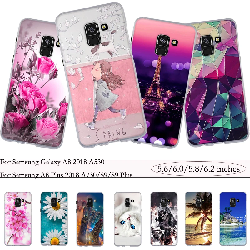 Cover For Samsung Galaxy A8 2018 A530 Plus Case Soft Back for S9 S 9 SMA730F Bag | Мобильные телефоны и аксессуары