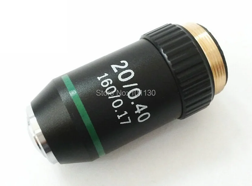 

20x DIN45mm Microscope Achromatic Objective Lens with Conjugate Distance 195mm Widely Used for Biological Microscope Series