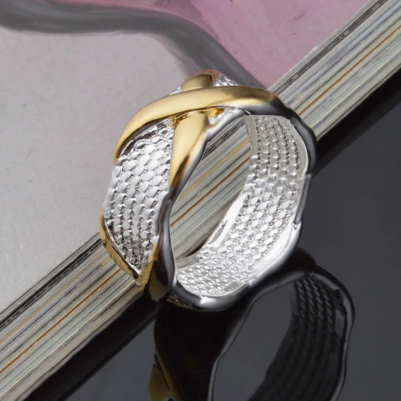 Европейский и американский Винтаж Национальный Ветер X кольца для женщин мужчин Стерлинговое плата-ювелирные изделия gold Mujer Золото панк байкер кольца на фаланги anel