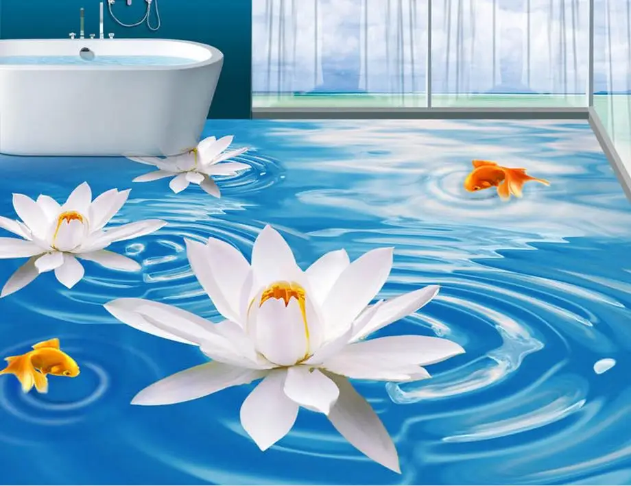 high quality 3d flooring custom 3d stereoscopic wallpaper 3d floor