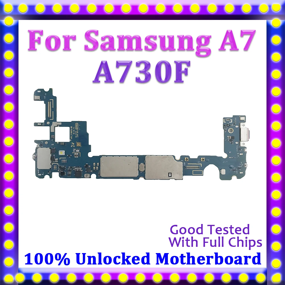 Материнская плата для двух Sim карт Samsung Galaxy A7 A730F 100% разблокированная разборка