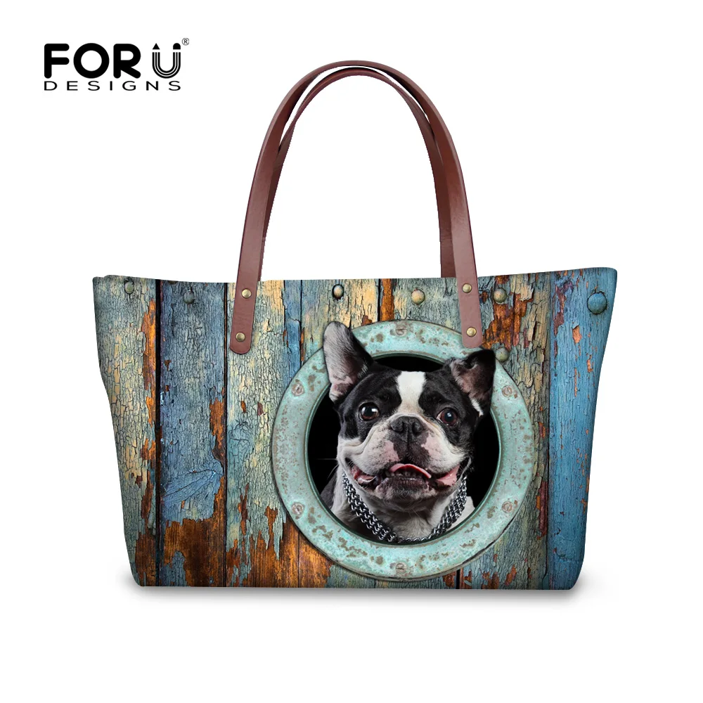 Forudesigns Luxury Handbag Women Casual Shoulder Bags Designer Forudesigns Luxury Handbag Women Casual Shoulder Bags Designer French Bulldog Animal Feminine Bolsas Tote Woman
