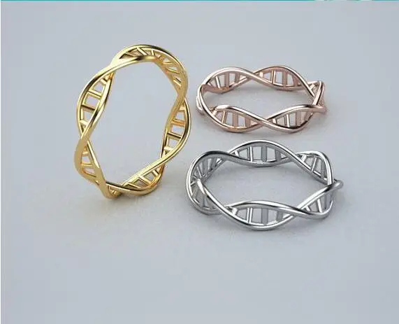 

DANGGAO fashion Newest Listed DNA Ring Jewelry gift idea science ring for women popular jewelry