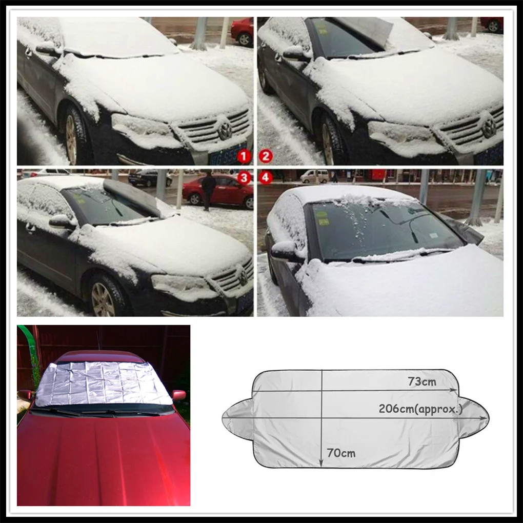 

2018 new car Snow Ice Sun Shade Dust Cover for Hyundai Accent Azera Elantra Solaris Verna Santa Fe IX45 Sonata Tucson IX35