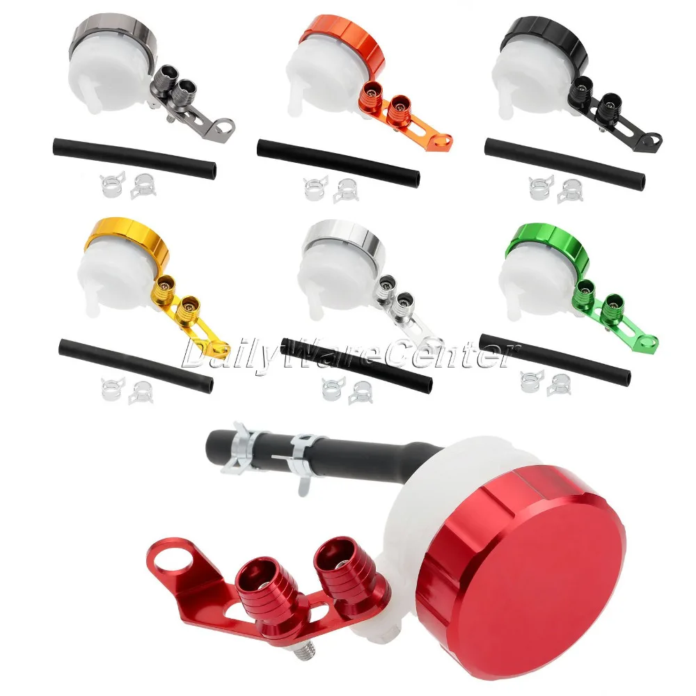 

New Motorcycle CNC Oil Cylinders Reservoir Front Brake Clutch Tank Fluid Cup Universal for Aprilia Honda Kawasaki Yamaha Ducati