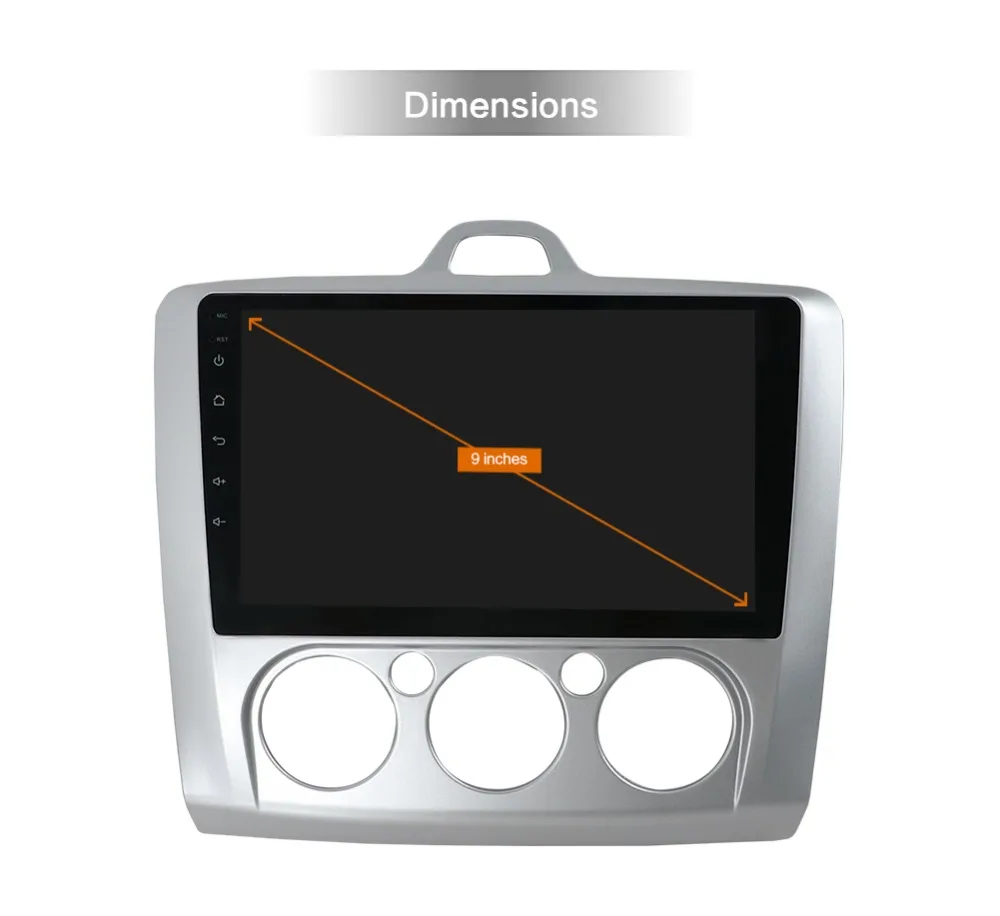Clearance Android 8.1 car radio fit for ford focus car multimedia player HD 9