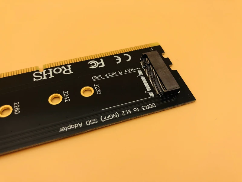 Новинка адаптер для M2 SSD DDR3 DDR к M.2 Райзер карта NGFF B соединитель в форме ключа SATA Power