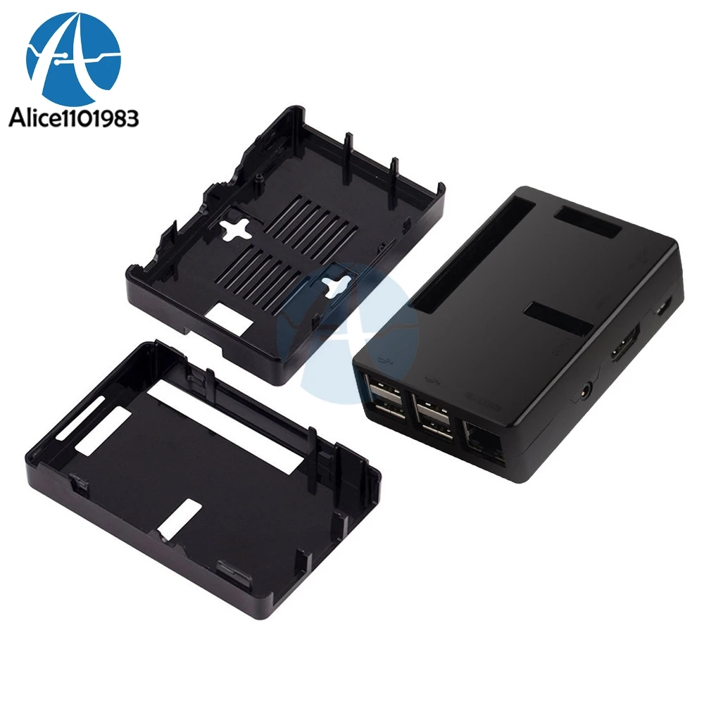 

ABS V2 V2.0 Case Shell Box Enclosure to All Ports for Raspberry Pi 2 Model B B+ Black Transparent Diy Kit Electronic