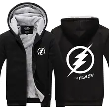 Neue Winter Mäntel Die-hoodie Anime Justice League Mit Kapuze dicke Reißverschluss Männer Sweatshirts Heißer Verkauf USA EU größe Plus größe