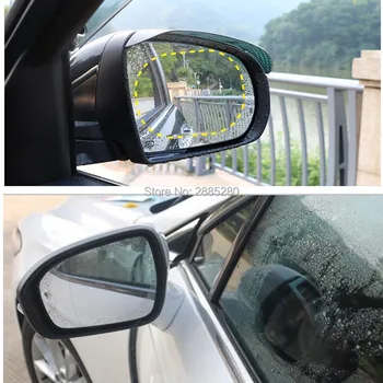 

2PCS/Set car Rearview Mirror Protective stickers FOR ford focus 2 mustang peugeot 106 bmw m bmw x5 e70 citroen c4 picasso polo