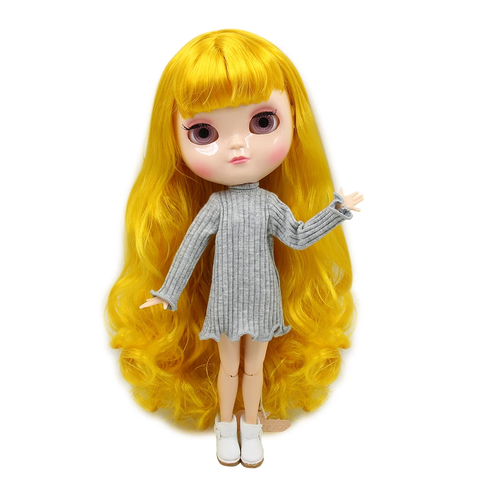 

ICY DOLL with small breast azone body natural skin yellow hair BL3038 1/6 30cm