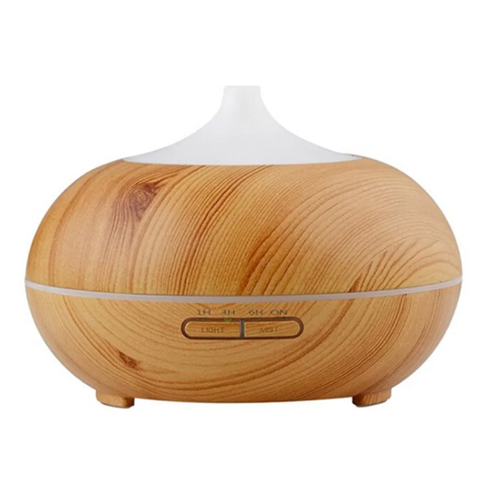 

300ml Wood Grain Aroma Essential Oil Diffuser Cool Mist Humidifier Ultrasonic for Home Office Bedroom Living Room Study Yoga Spa