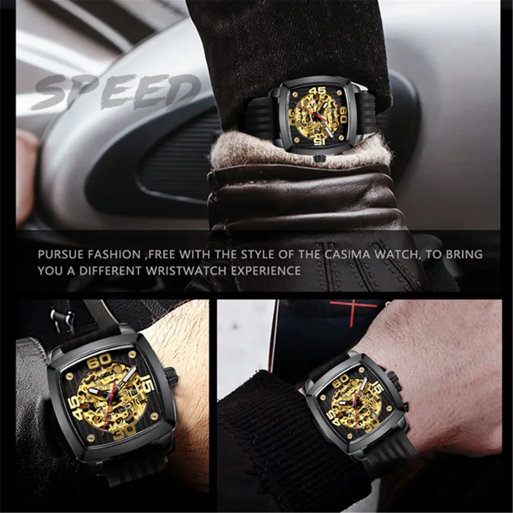 Часы Reloj Hombre CASIMA мужские роскошные брендовые новый дизайн Мужские автоматические