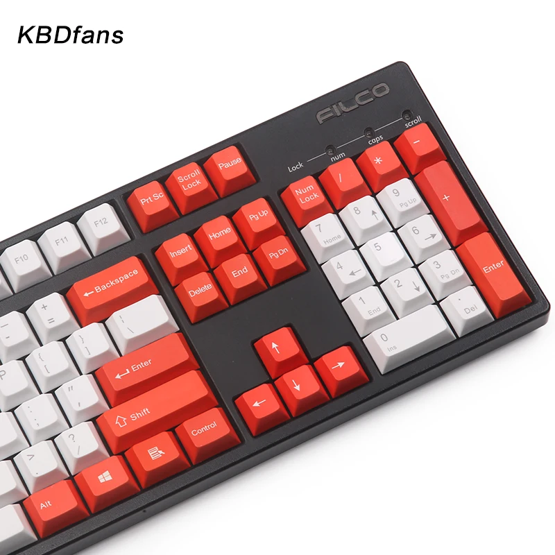 Kbdfans, Новое поступление, pbt, топ, с принтом, кепка, вишневый профиль, 117 клавиш, 1,75 shift, для игр, механическая клавиатура