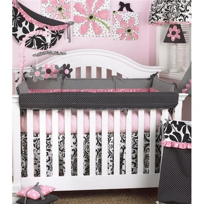 Cotton Tale TY4F Girly 4 Piece Baby Bedding Set with Front Cover