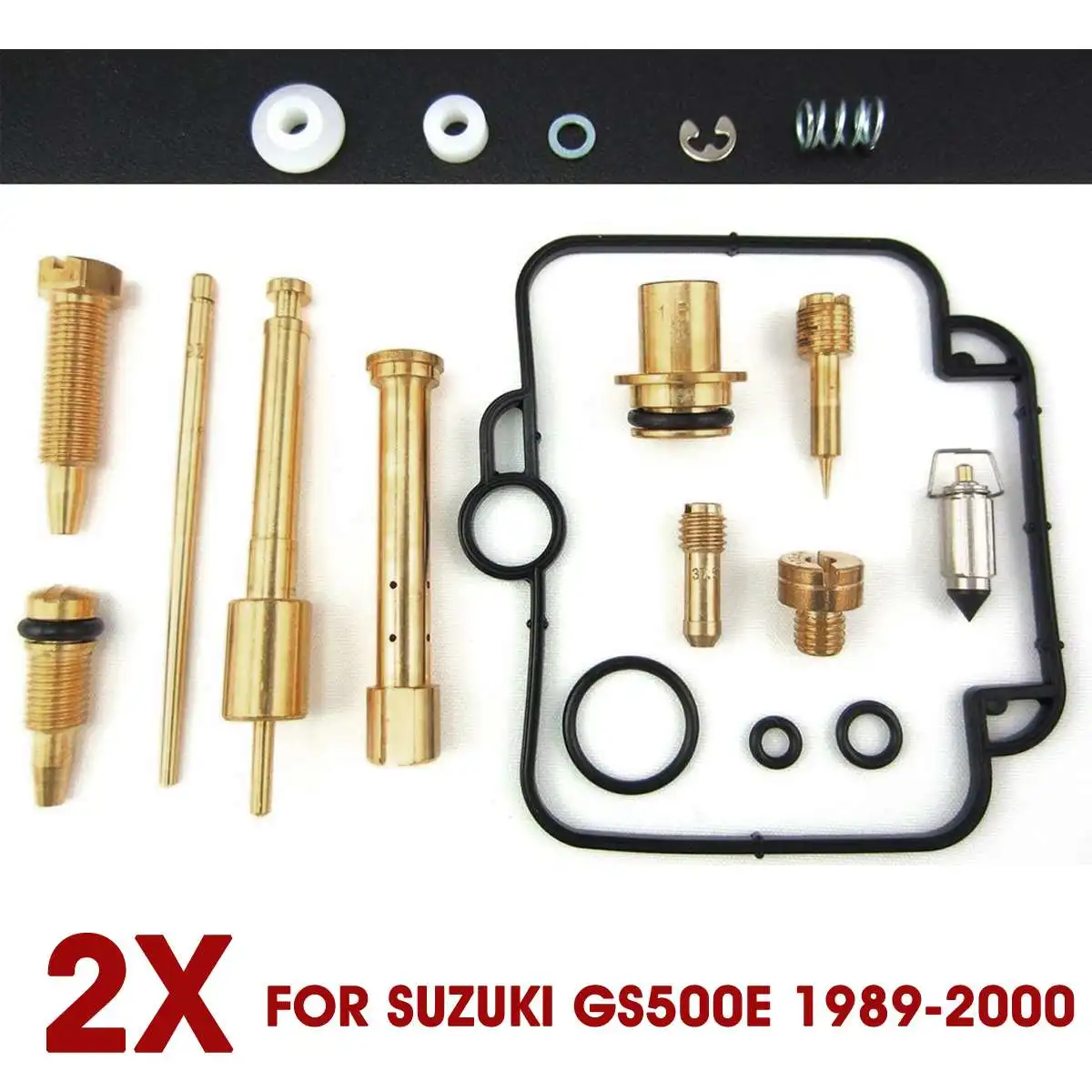 

Autoleader 2X Carburetor Repair Rebuild Gaskets Kits Adjustable Car Accessories Carburetor KitFit For SUZUKI GS500E 1989-2000