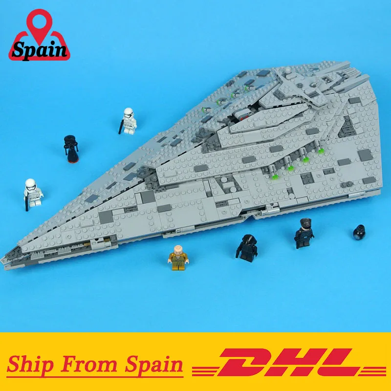 

Star Wars 05131 First Order Star Destroyer Model Building Block Bricks Toys Compatible with Legoings 75190