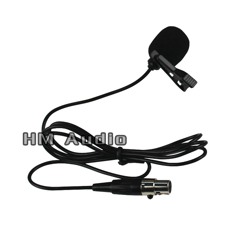 Высокое качество ненаправленный электретный конденсаторный капсулы 3 Pin Mini XLR штекер петличный микрофон