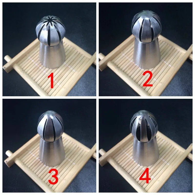 Насадка шар Форма крем 4 шт./лот покрытие из нержавеющей стали трубопроводов сопла насадки для выпечки кекс и сливочный крем русский советы инструмент для выпечки