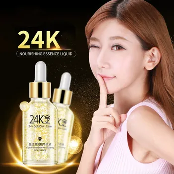 

Professional 24K gold crystal clear moisturizing essence liquid 30ml water nourishing essence skin care products wholesale L6