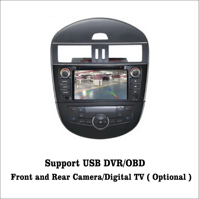 Perfect Liislee Android 7.1 2G RAM For Nissan Tiida / Pulsar Car Radio Audio Video Multimedia DVD Player WIFI DVR GPS Navi Navigation 4