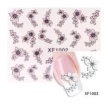 1 шт. цветы наклейки для ногтей s суккулентные растения водная наклейка океан кошка узор 3D Маникюр стикер дизайн ногтей украшения m1t05