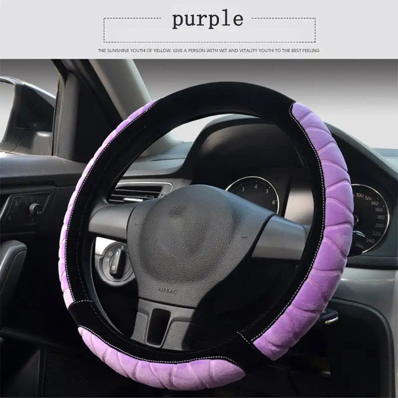 

New Car Plush Non-Slip Steering Wheel Cover Cat Personality Non-Slip Winter Warm Handlebar Cover WinteCover Short
