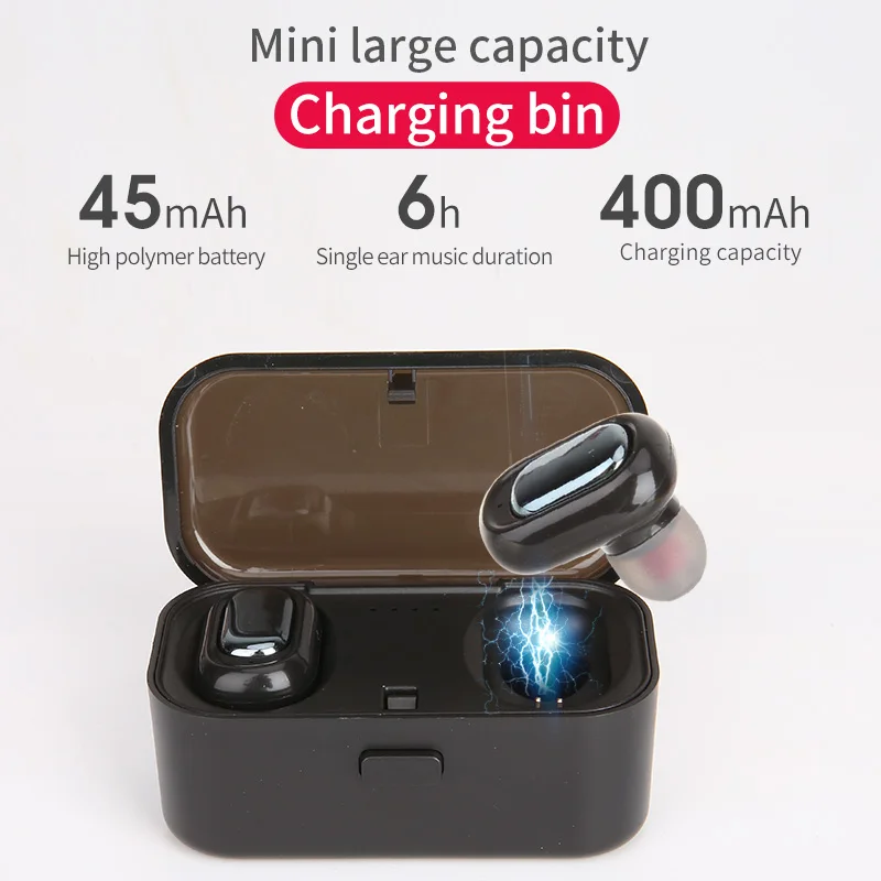 TWS L1 QS1 Dual V5.0 беспроводные наушники Bluetooth 3D стерео звук с двойным микрофоном и