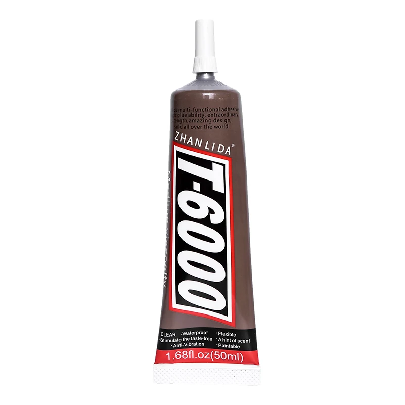 

50ml Liquid Strong Super T6000 Glue Rubber Leather Wood Fabric Textile Cloth Metal T-6000 Rhinestone Bts uv Wood Plastic Jewelry