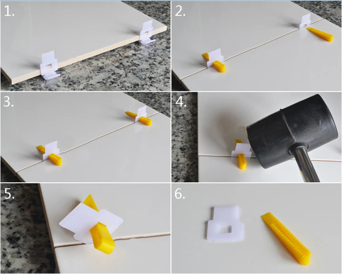 Выравнивание плитки ресниц, плитка настенная напольная система выравнивания, 100 шт./лот желтые пластиковые межзубные распорки. Часть B