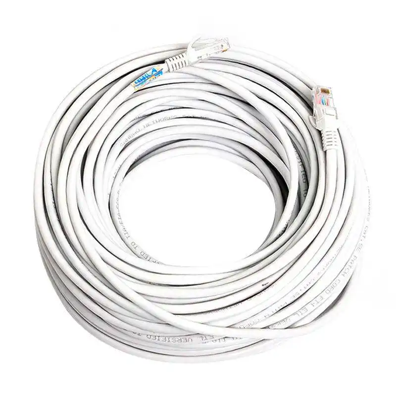 

Six types of network cables Household high-speed Gigabit outdoor computer broadband 5 network router connection line 10 meters o